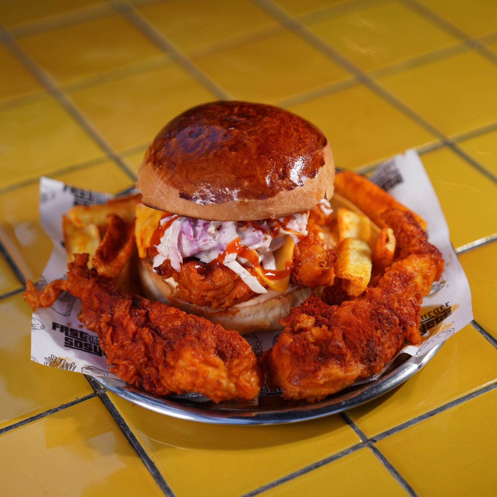 Hot Chicken Cheese Combo