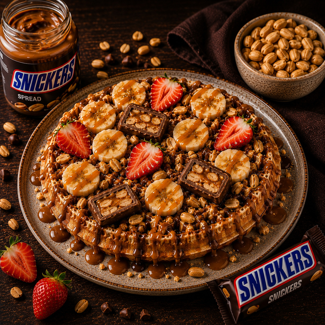 Snickers Waffle