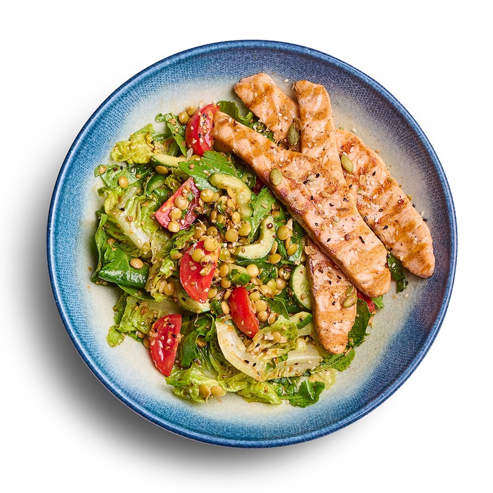 Izgara Somon Fileto Salata