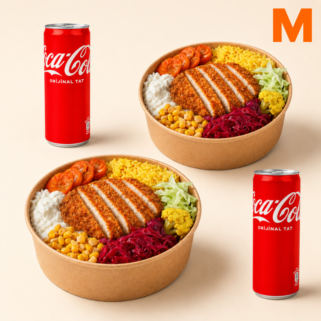 2'li Katsu Bowl Menü