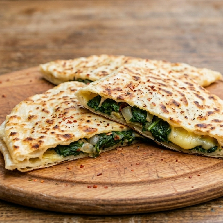 Ispanaklı Kaşarlı Gözleme