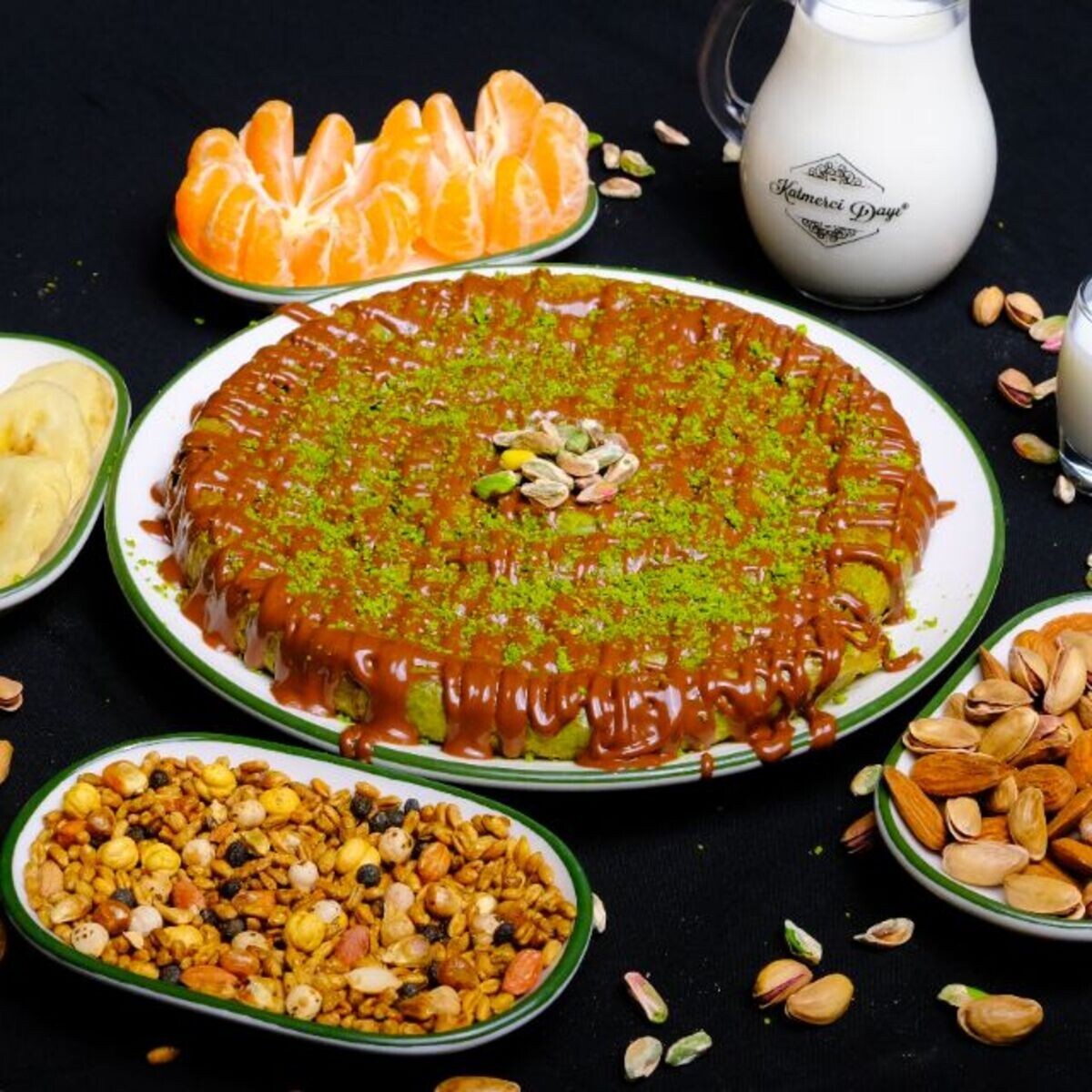 Üzeri Çikolatalı Burma Katmer (3 Kişilik)