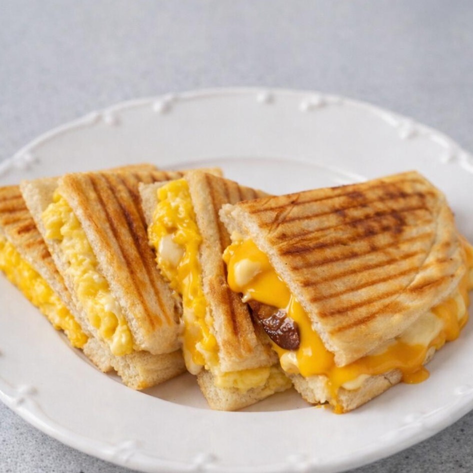 Cheddarlı Yumurtalı Bazlama Tost