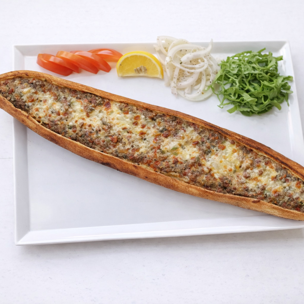 Kıymalı Kaşarlı Pide