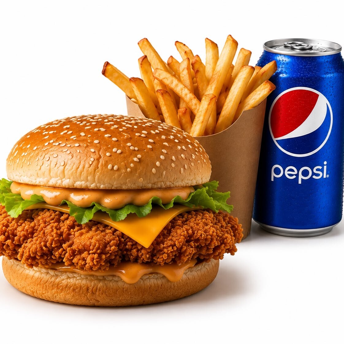 Boss Double Chicken Burger Menü