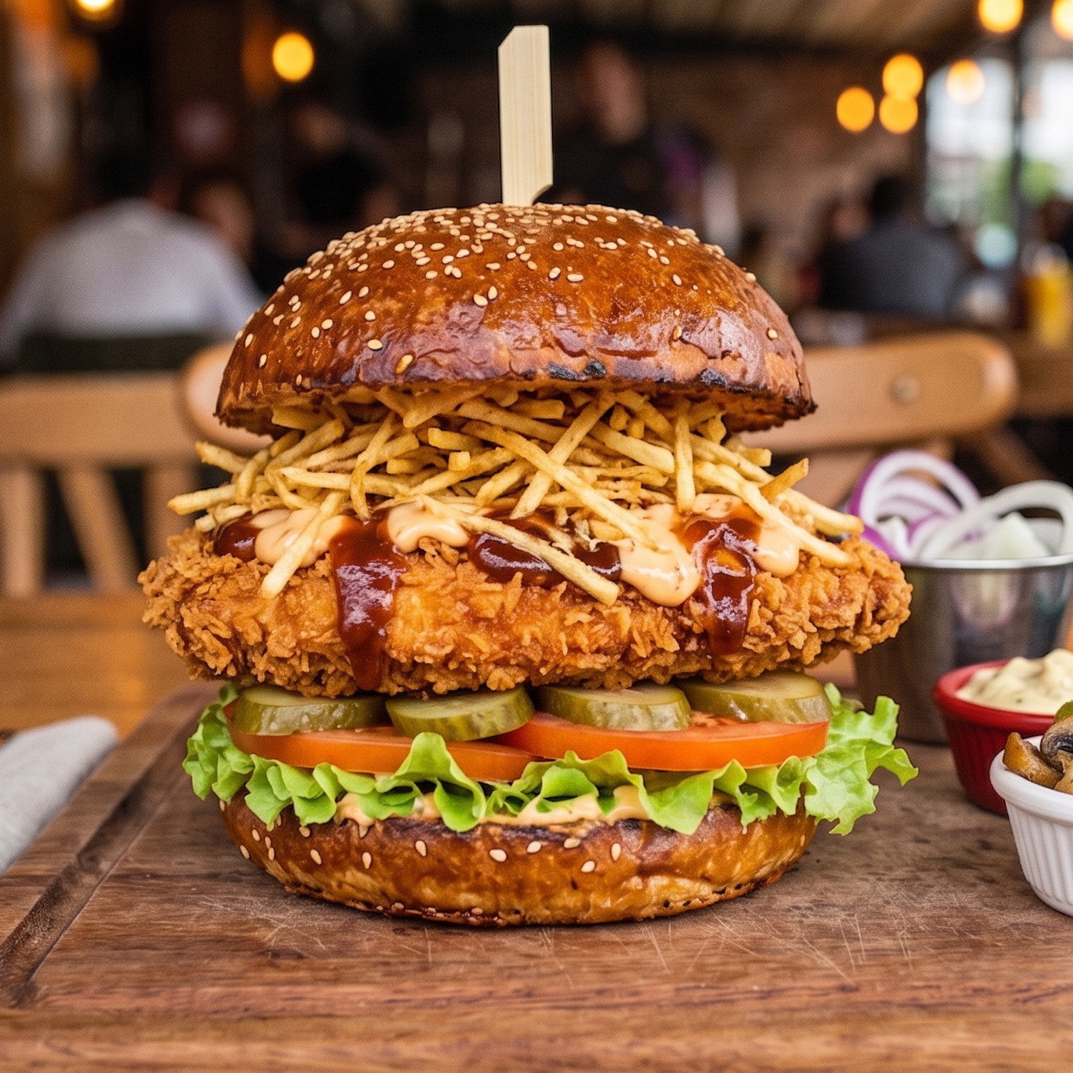 Chick BBQ Burger