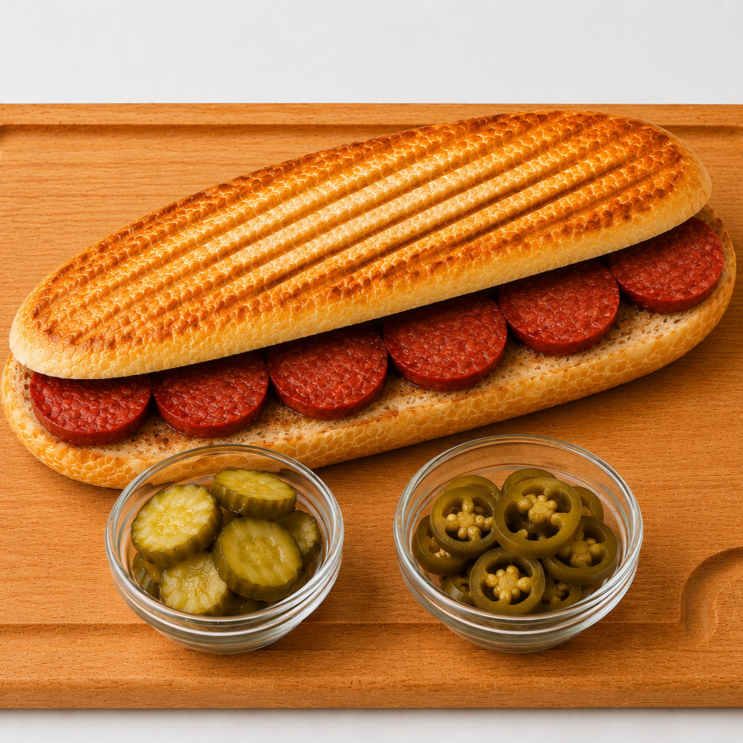 Tam Ekmek Sucuklu Tost