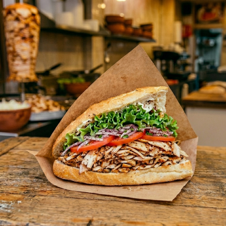 Yarım Ekmek Tavuk Döner