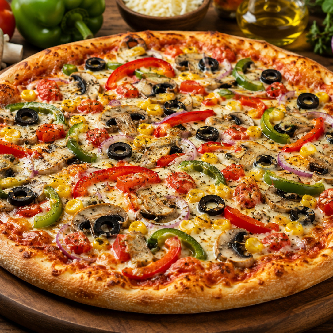 Büyük Boy Sebzeli Pizza