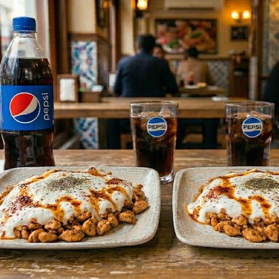 2'li Yoğurtlu Tantuni ve 1 Lt Kola Menü
