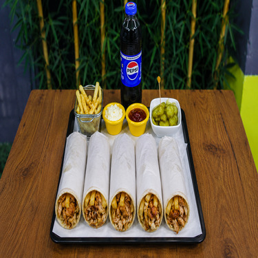 5'li Ekonomik Tavuk Döner Dürüm Menü