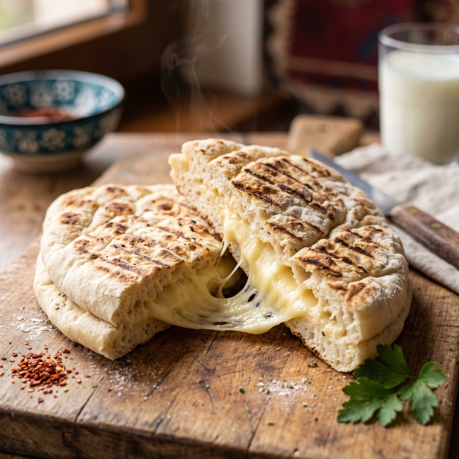 Kaşarlı Bazlama Tost