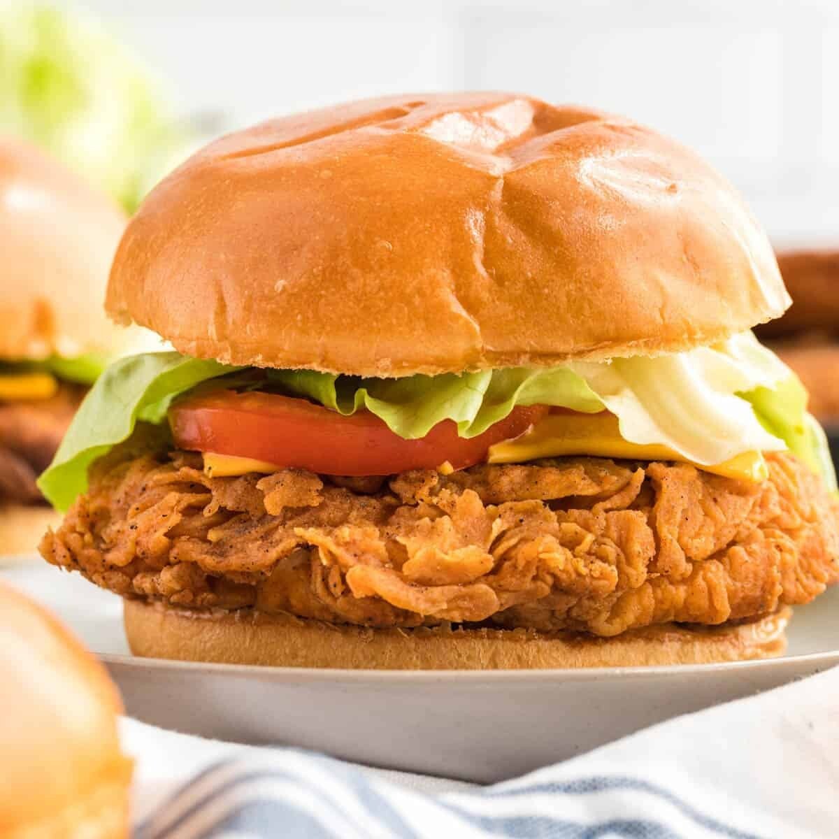 Checken Burger Menü