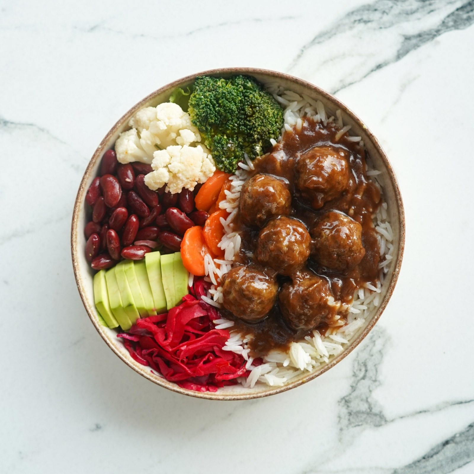 Demi Glace Swedish Meatball Bowl / Demi Glace İsveç Köfte Bowl