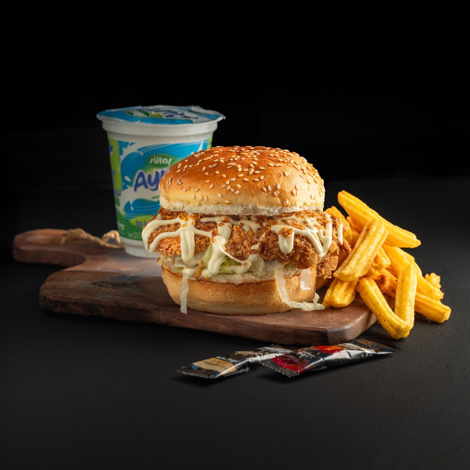 Trüf Chick Fried Burger Menü