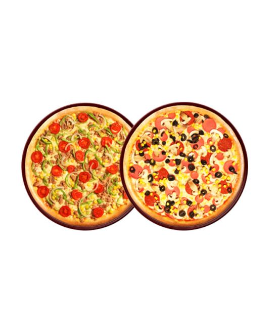 2 Orta Boy Pizza
