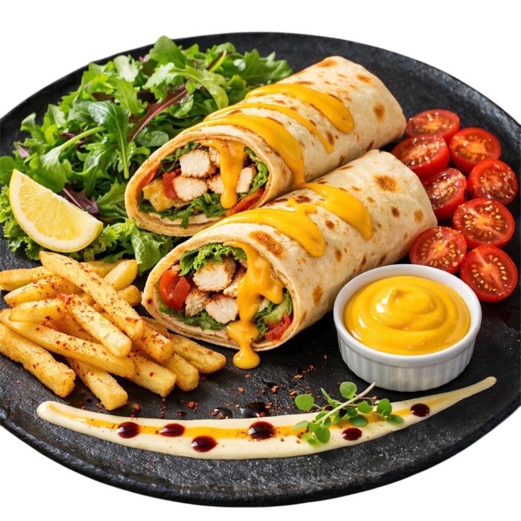Cheddarlı Tavuk Wrap