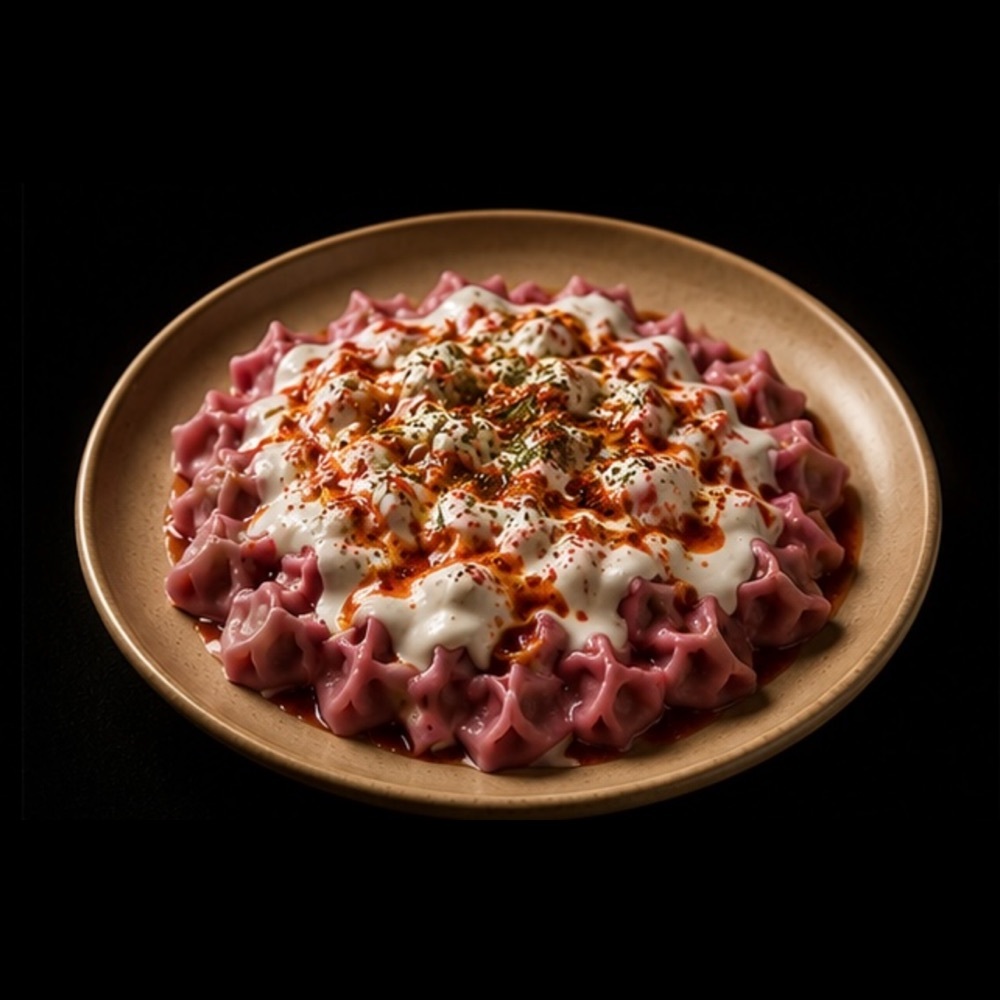 Pembe Mantı(şalgam suyunda)
