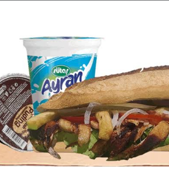 Üç Çeyrek Döner & Tatlı & Ayran