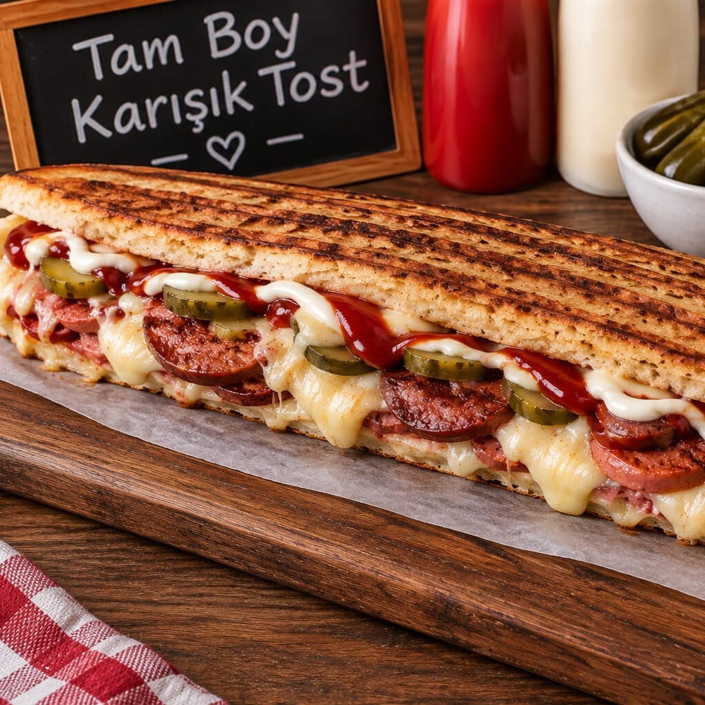 Üç Çeyrek Karışık Tost