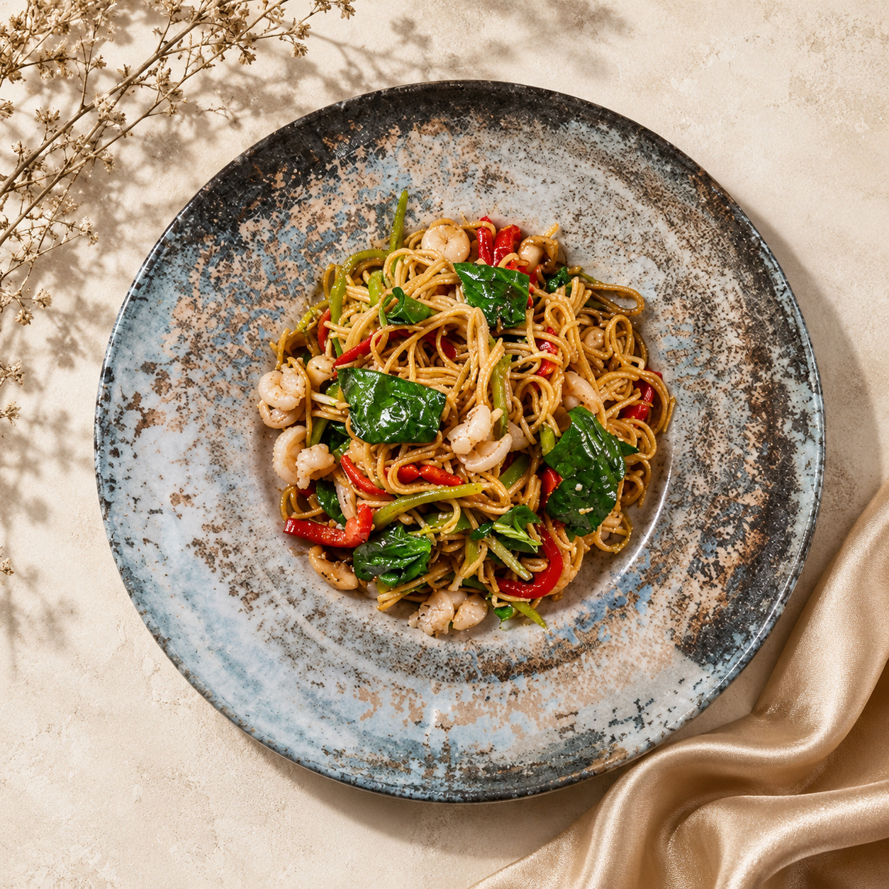 Karidesli Yaki Soba