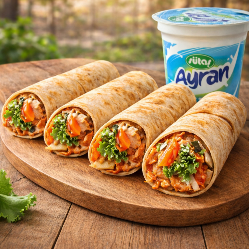 4'lü Hatay Soslu Dürüm Menü Ayranlı