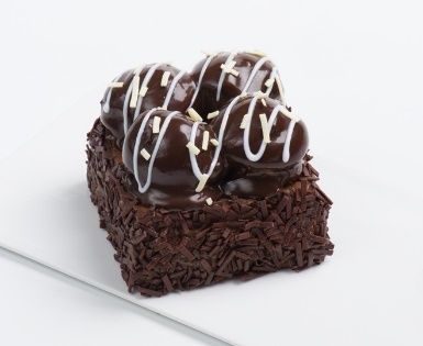 Siyah Profiterollü Kare Mono