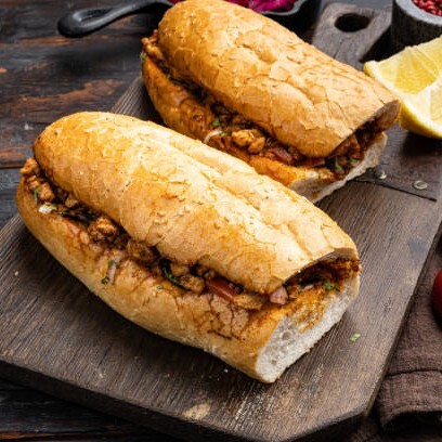 3'lü Ekmek Arası Tavuk Tantuni 3 Adet Ayran
