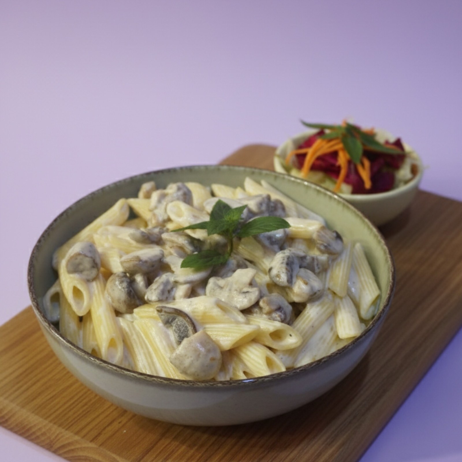 Kremalı Mantarlı Penne