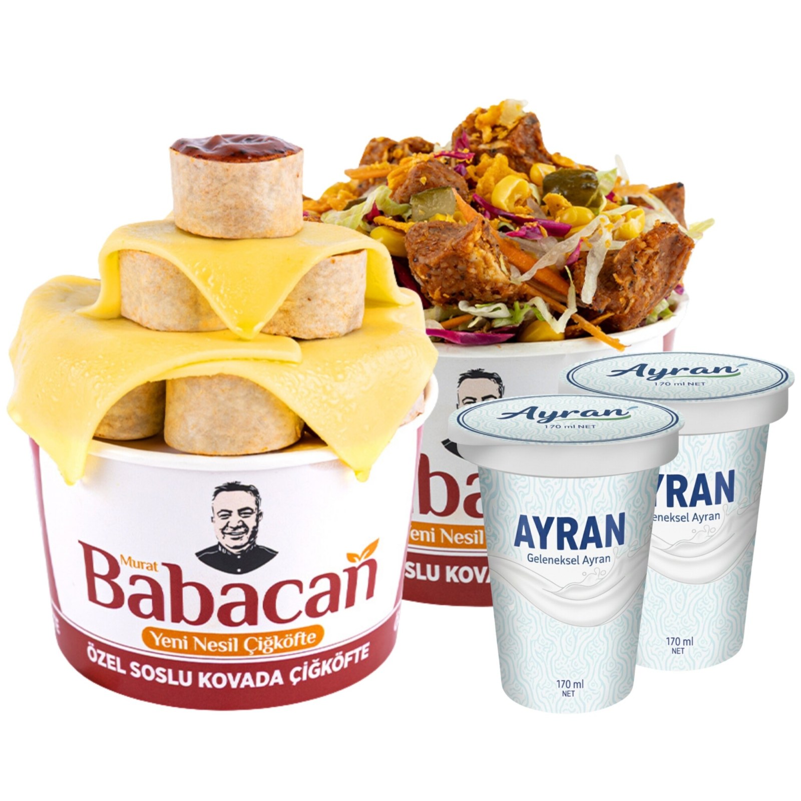 Babacan 2'li Kova & Ayran Menü