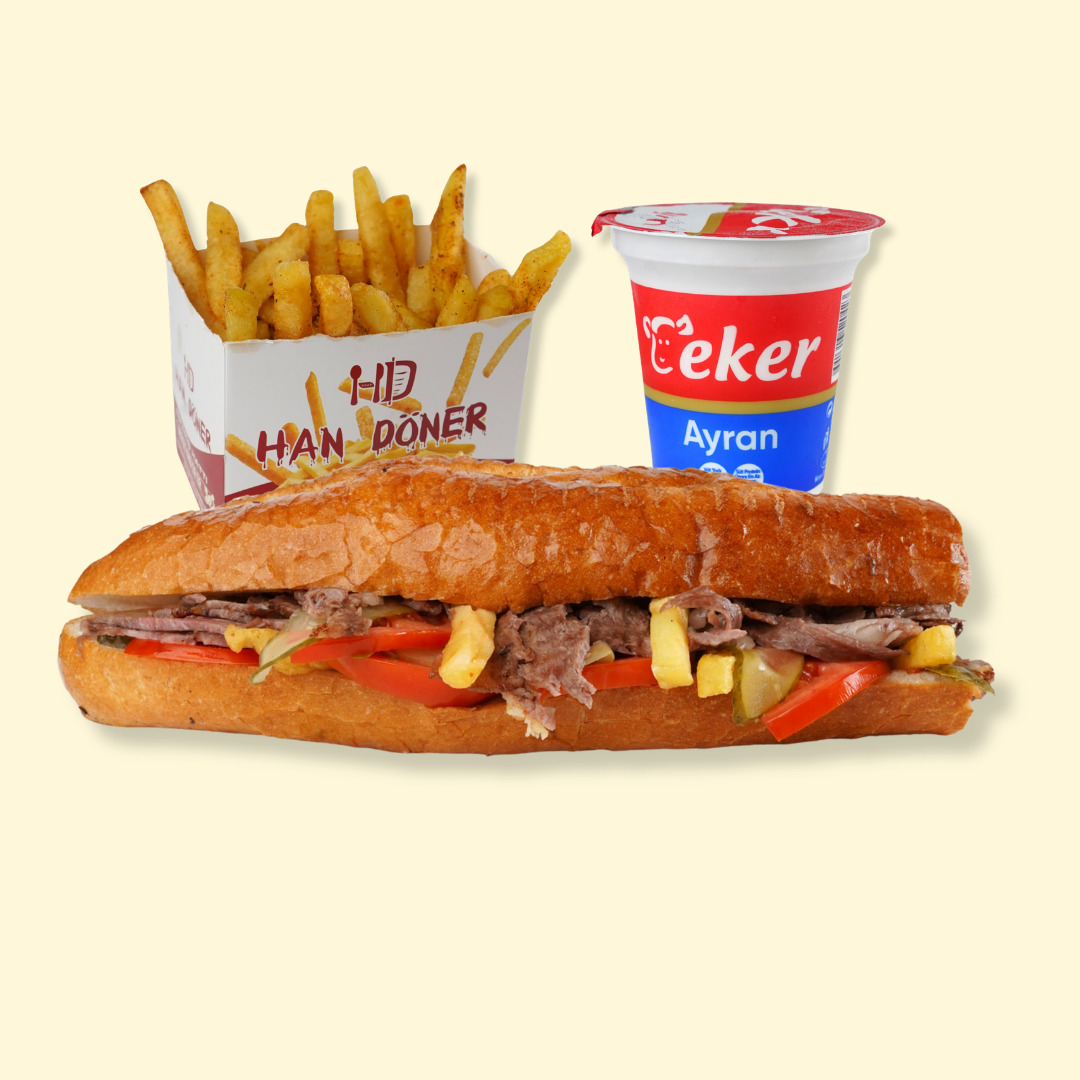 Üç Çeyrek Ekmek Et Döner Menü