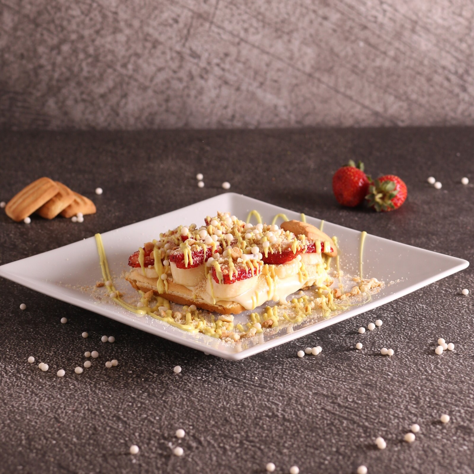 Kare Bebe Bisküvili Waffle (Yarım)