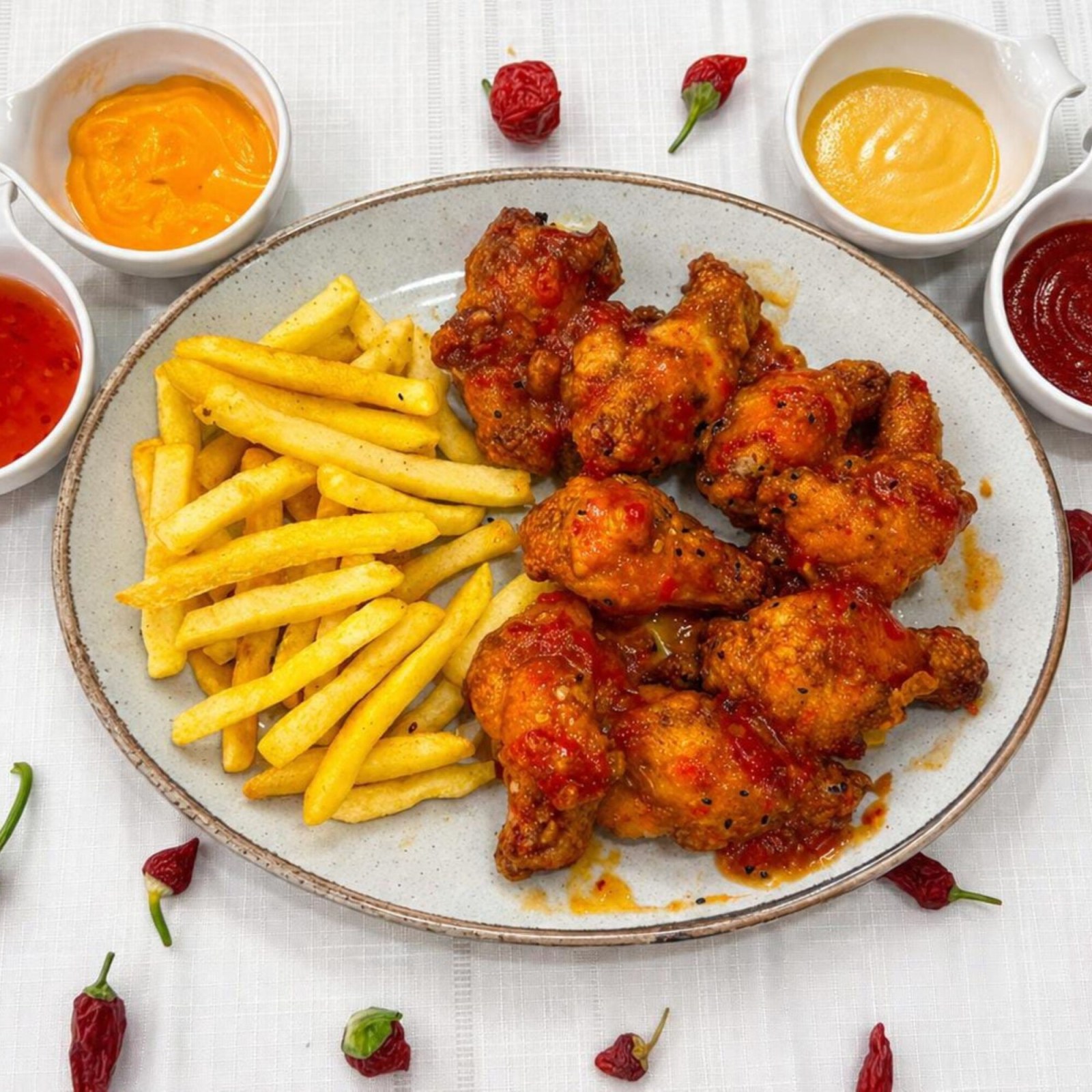 Sweet Chili Soslu Buffalo Wings (8 Adet)