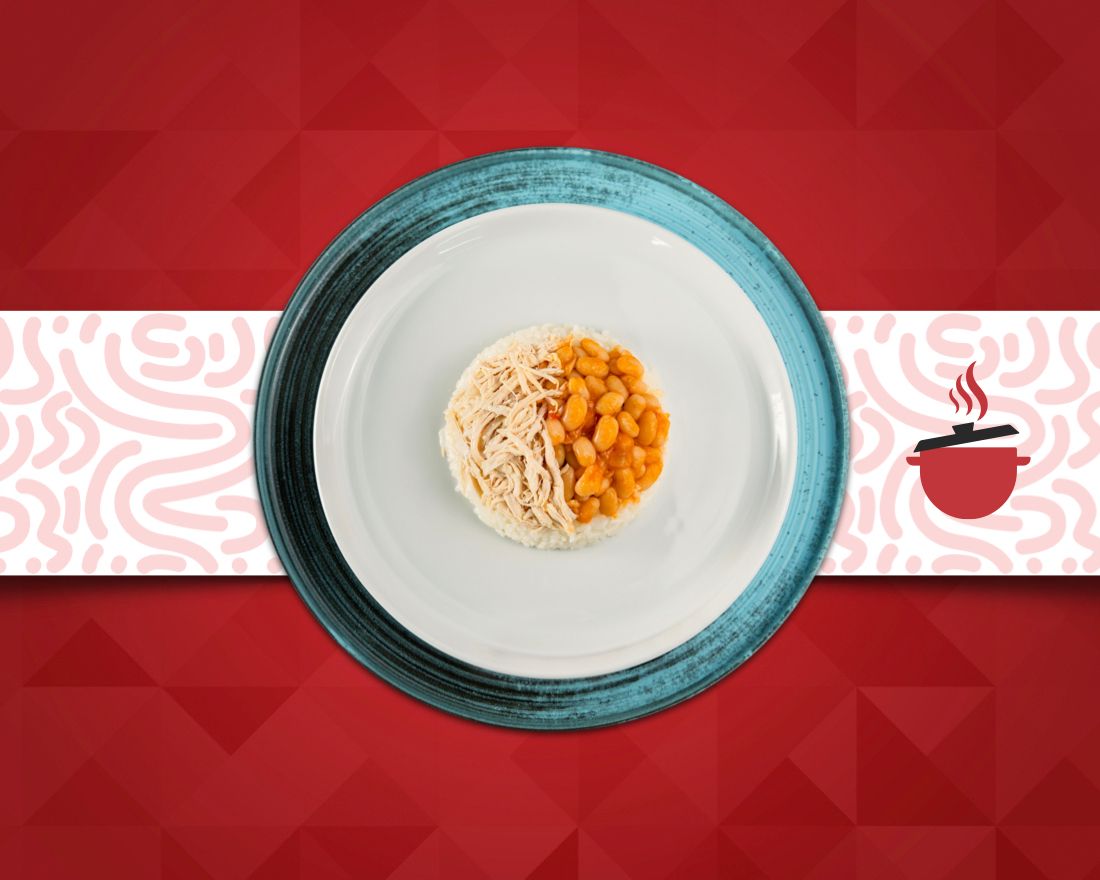 Tavuklu Kuru Fasulyeli Pilav