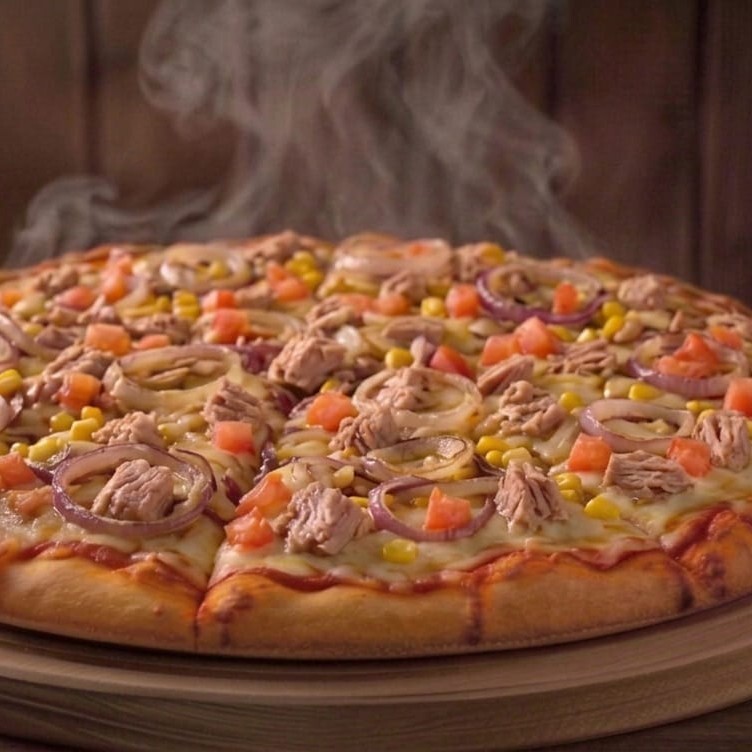 Akdeniz Pizza (Orta) VIP Live Sos Ton Balıklı Soğanlı Mısırlı Gurme Norway Pizzacı Pizza