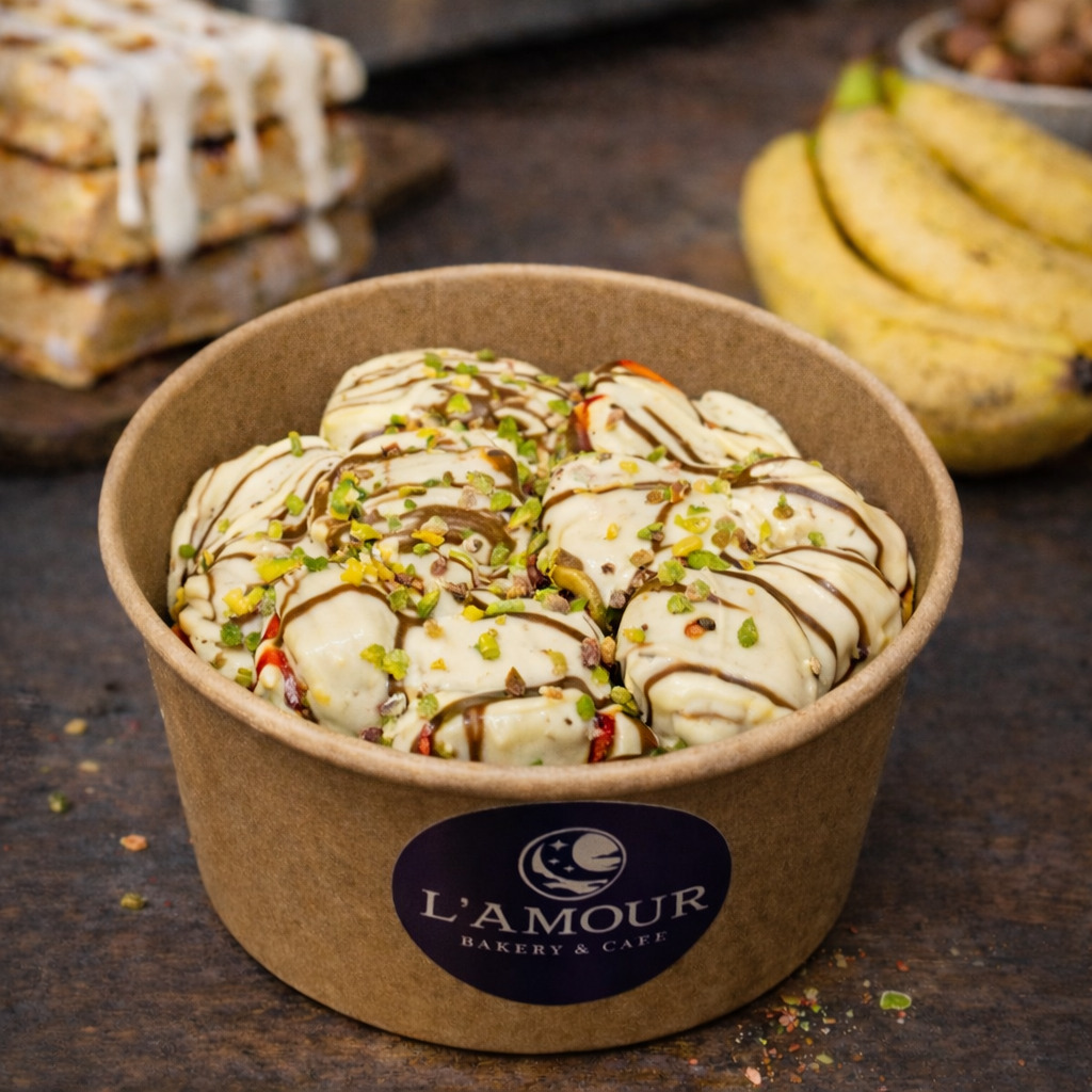 Beyaz Çikolatalı Bowl Waffle