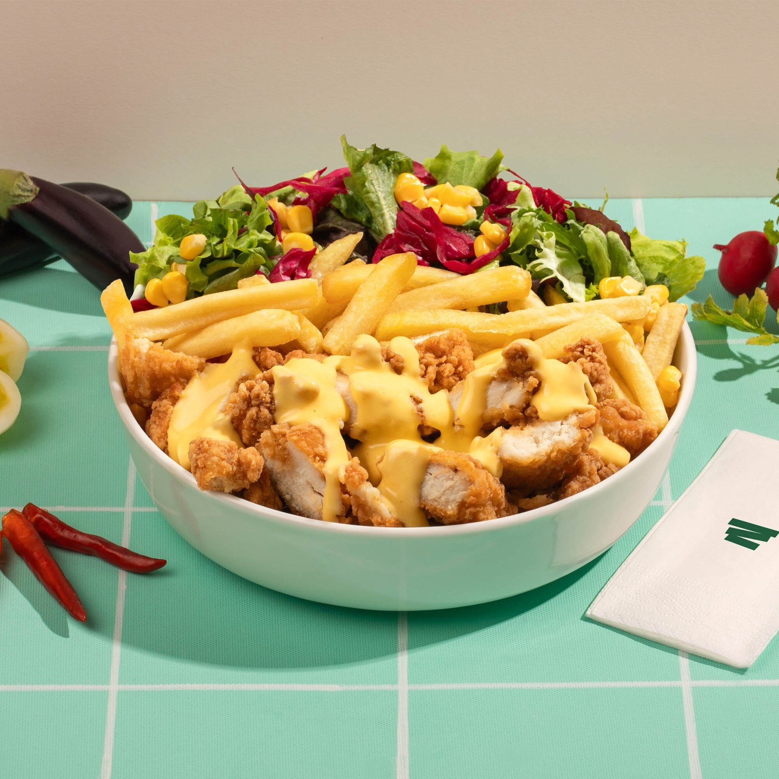 Cheddar Soslu Çıtır Tavuk