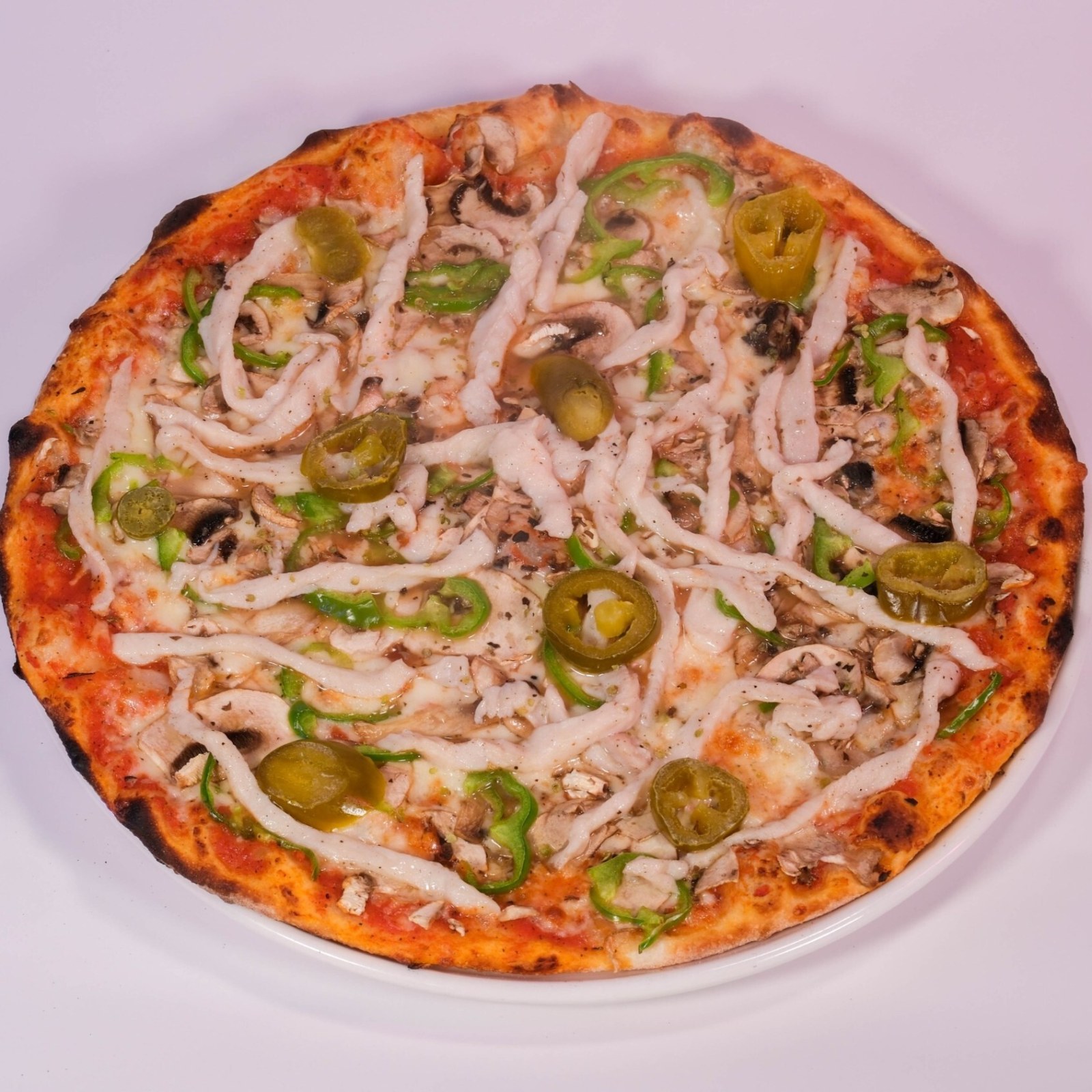 Pollo Bianco Pizza Büyük Boy