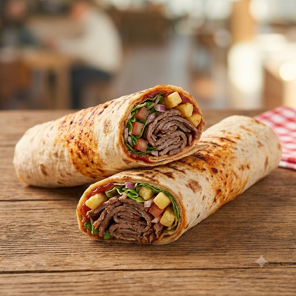 Alman Usulü Et Döner Dürüm
