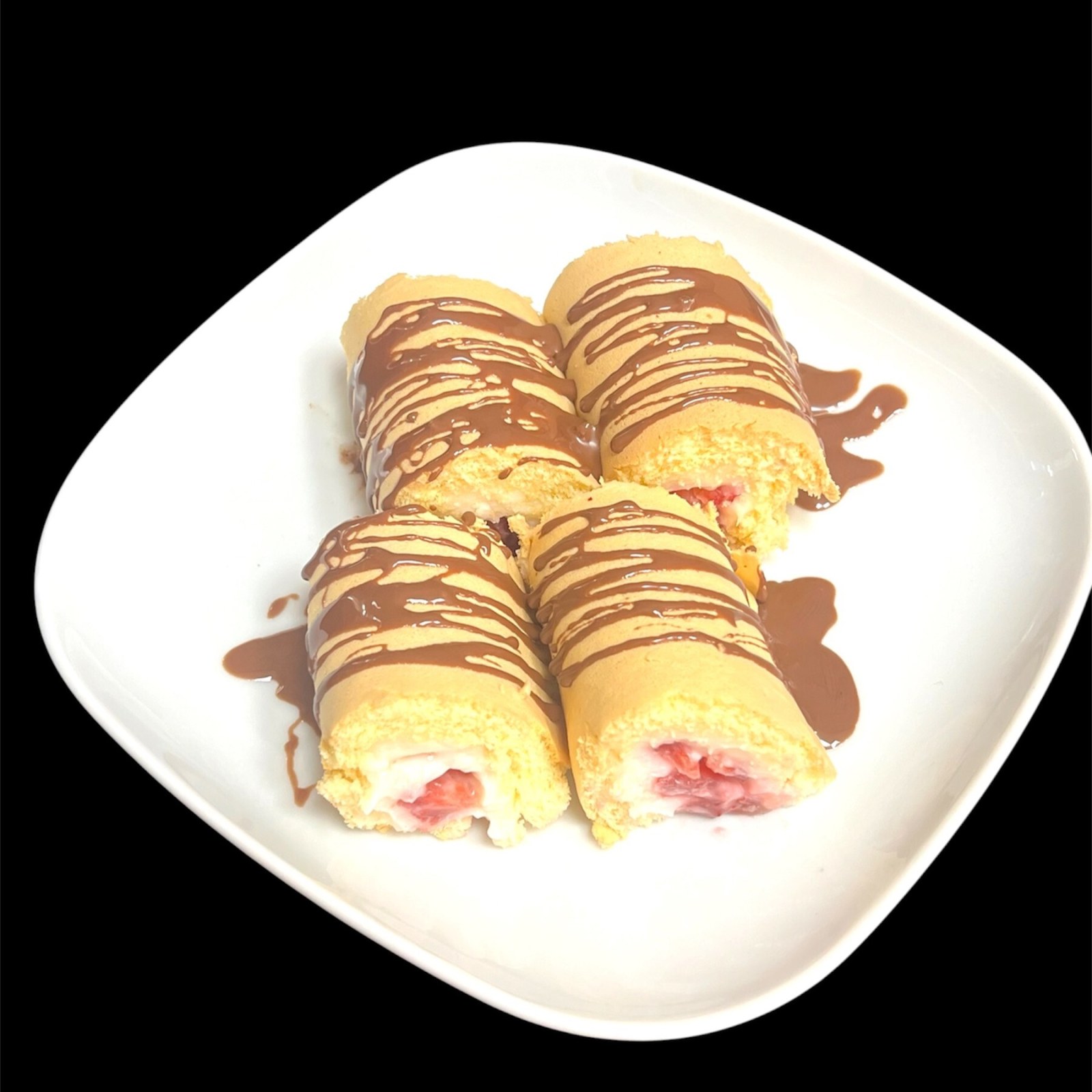 Çikolata & Çilekli Mini Rulo (6 Adet)