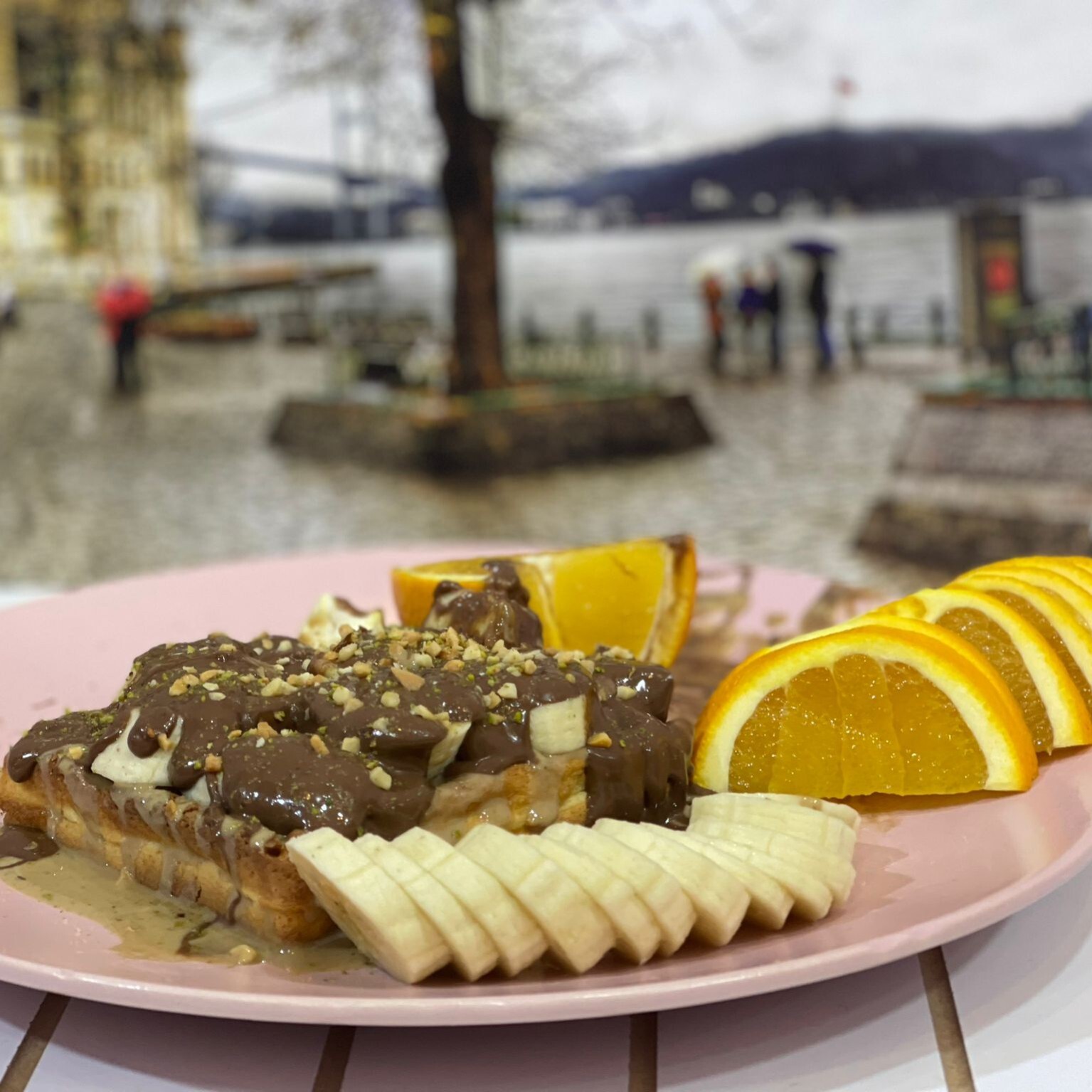Tahin Portakal Muz Vitamin Waffle (Büyük)