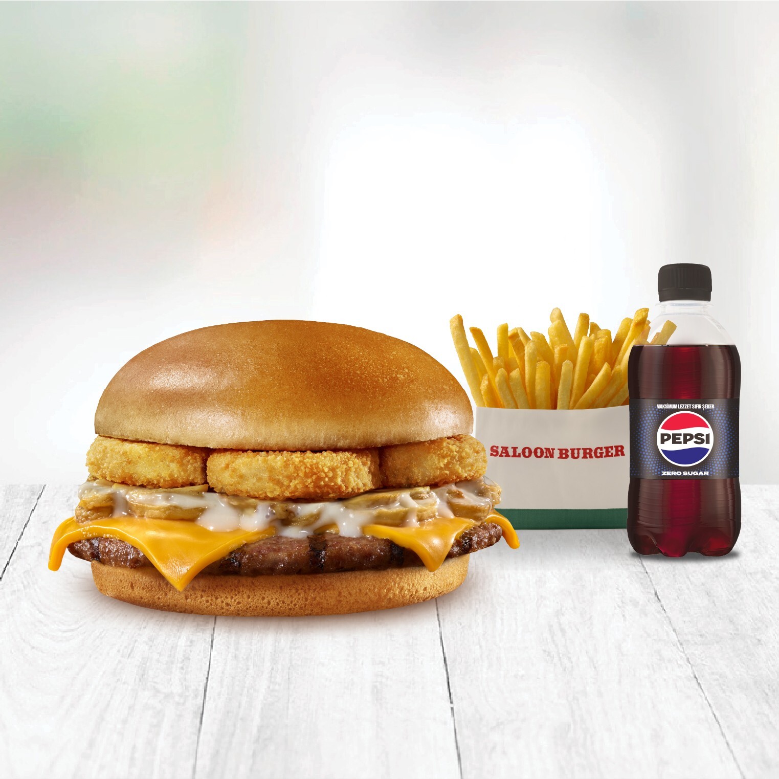Mushroom Star Cheeseburger Menü