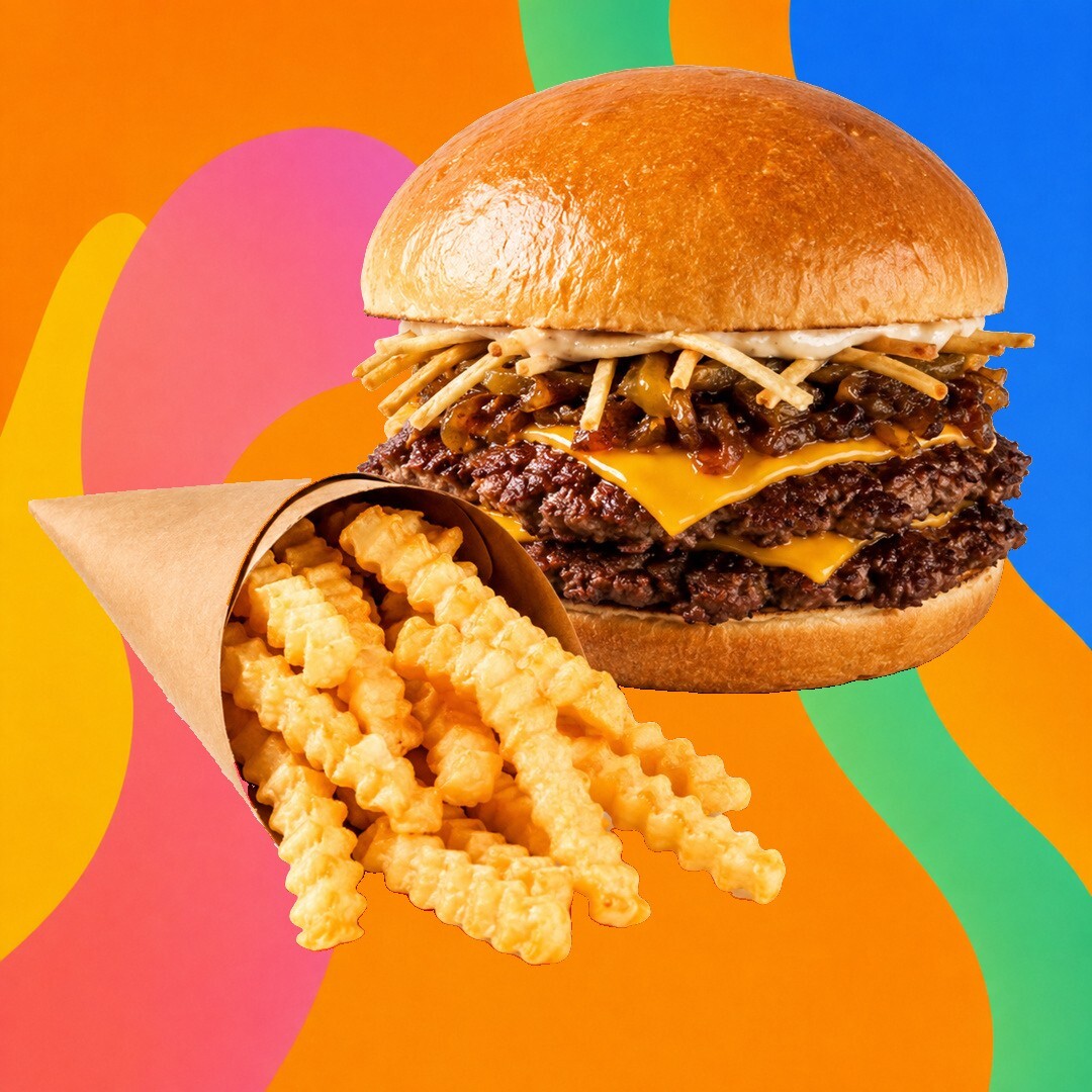 Trüflü Smash Burger & Patates Kızartması