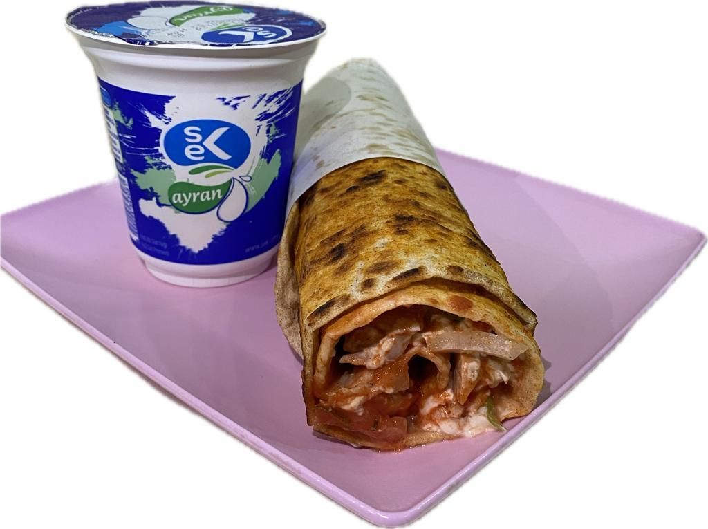 Tavuk Döner Dürüm (70 gr.) Menü 1