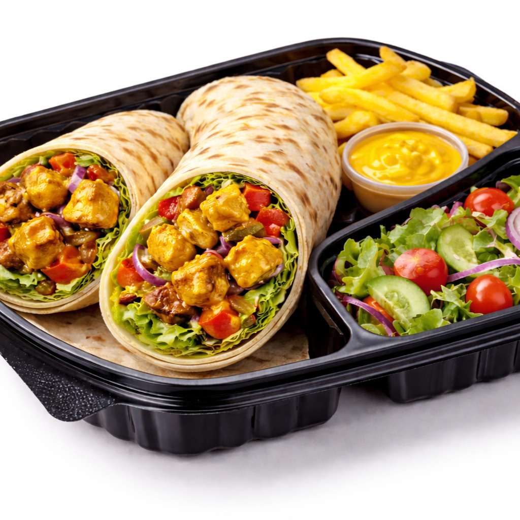 Körili Tavuklu Soteli Wrap
