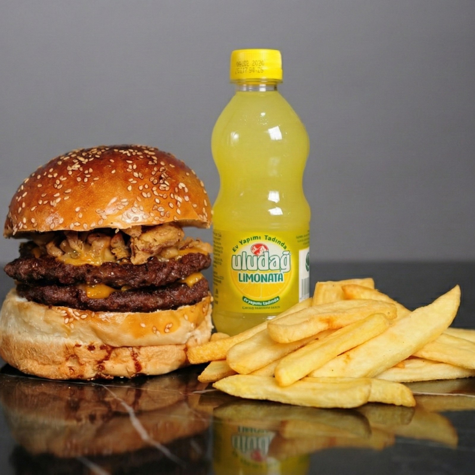 Double Burger Menü
