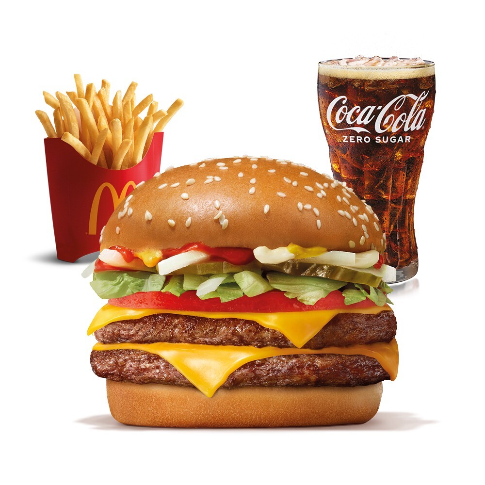 Double Quarter Pounder® Deluxe with Cheese Menü