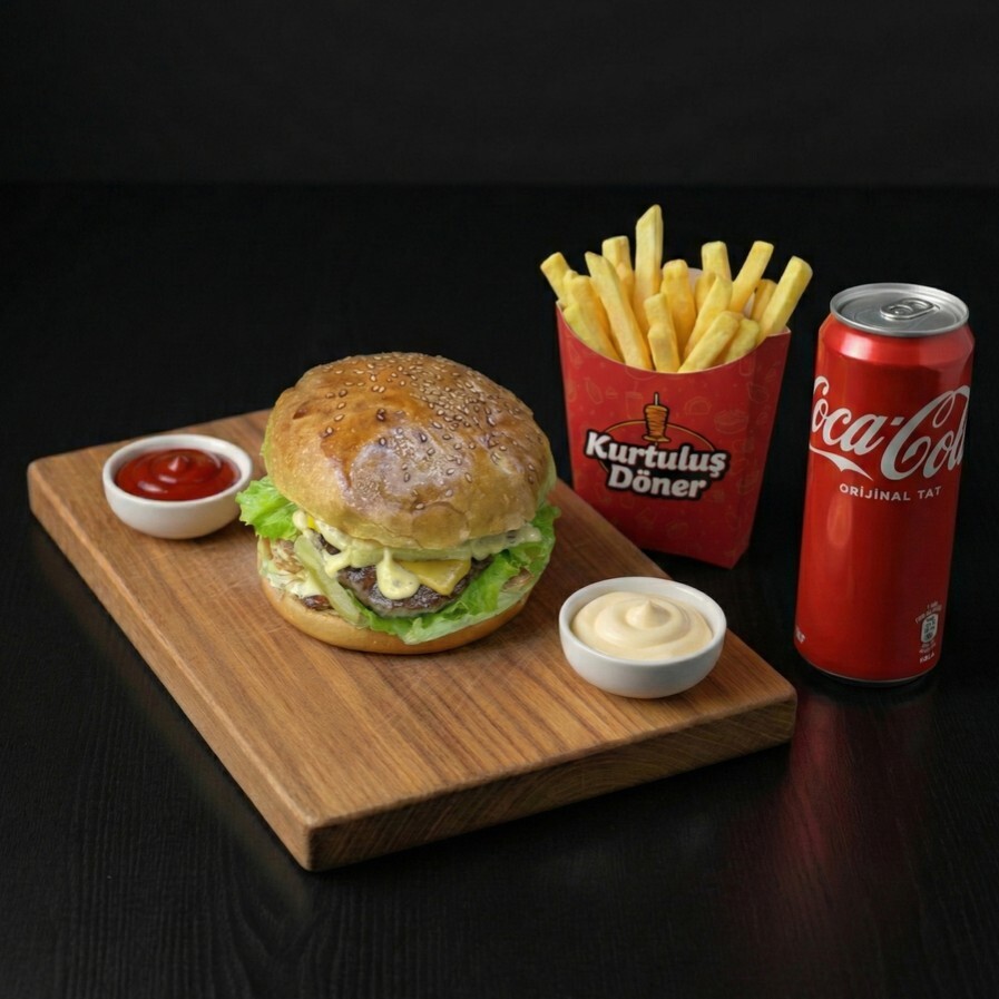 Double Burger Menü