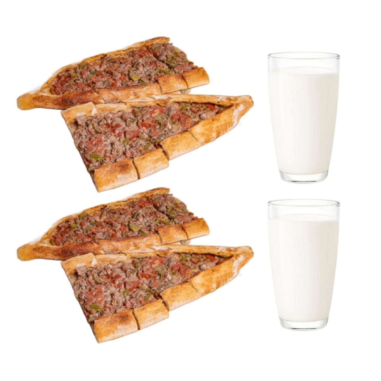 2 'Li Kuşbaşılı Pide Menü