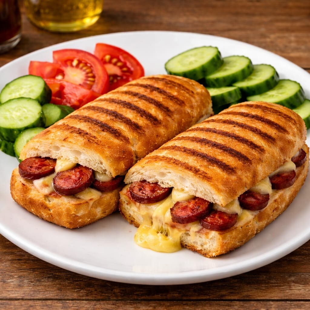 Tam Ekmek Kaşar Sucuklu Tost